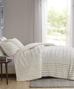 HandloomBazzar Funda de Edredón Texturizada de 100% Algodón