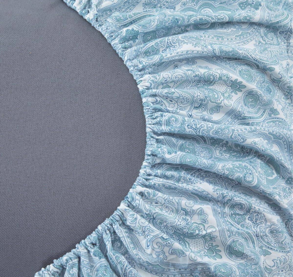 Juego de Sábanas tamaño Queen de Spirit -Azul Paisley - Imagen 4