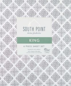 Juego de sábanas estampadas South Point Home Fashions de 6