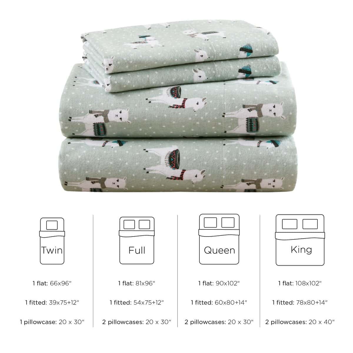 Juego de sábanas de franela Codi tamaño Twin- 3 Piezas - Imagen 9