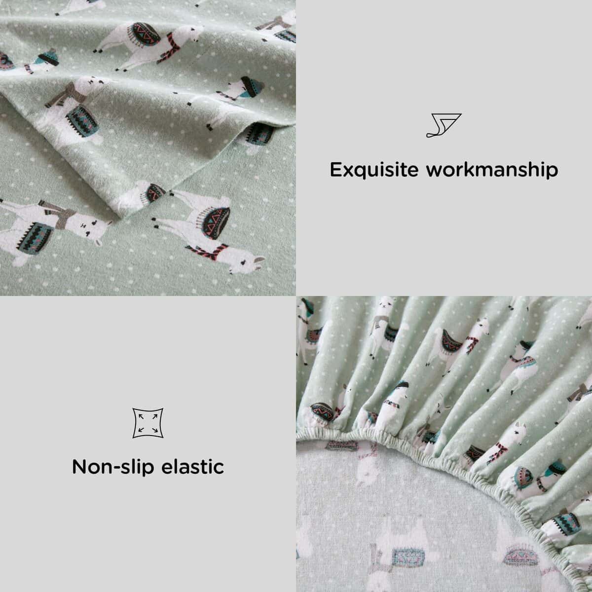 Juego de sábanas de franela Codi tamaño Twin- 3 Piezas - Imagen 5