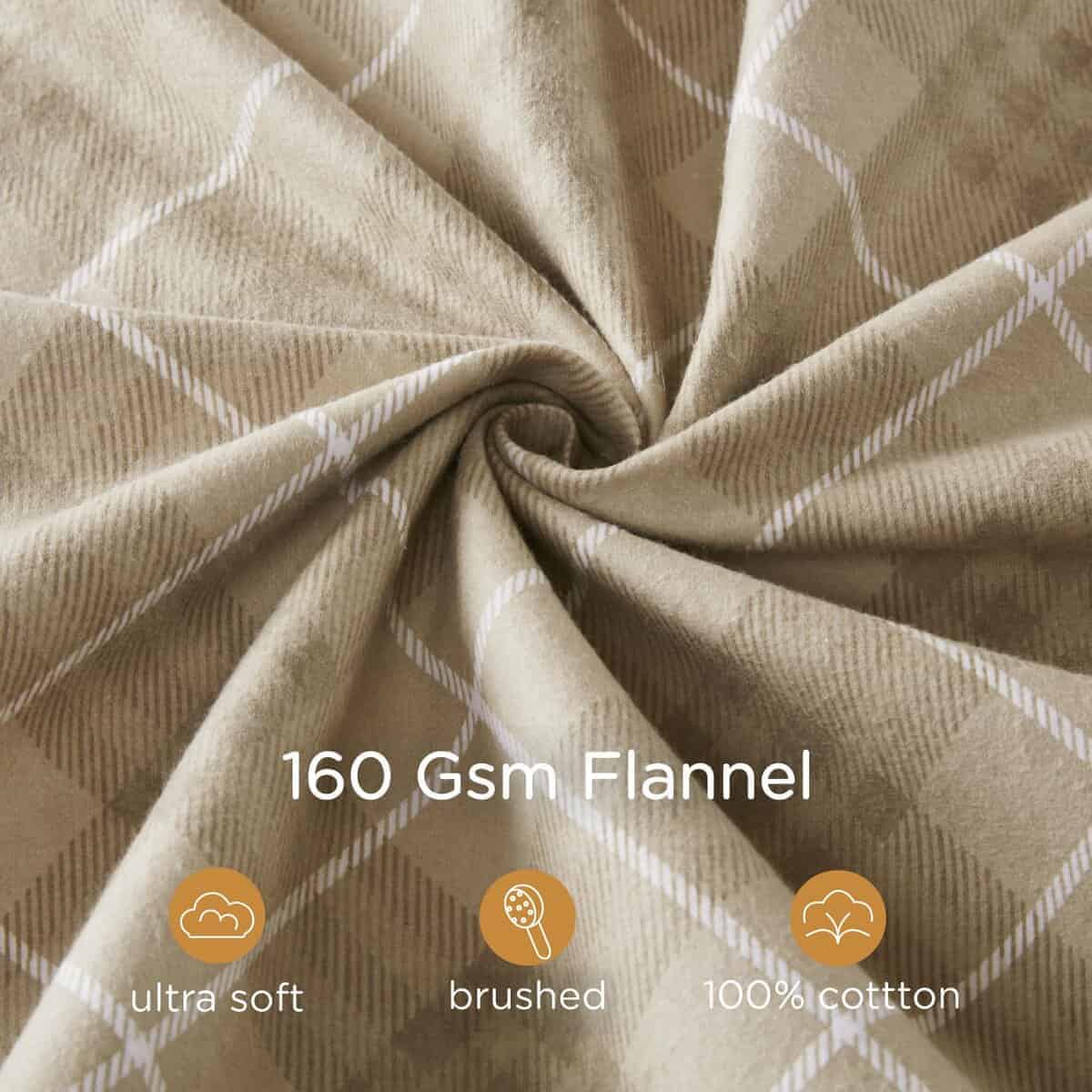 Juego de Sábanas de Franela Codi Tamaño Queen- 4 Piezas - Imagen 4