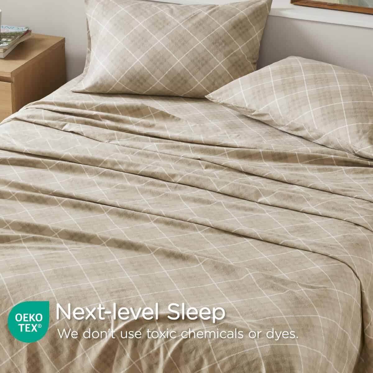 Juego de Sábanas de Franela Codi Tamaño Queen- 4 Piezas - Imagen 6