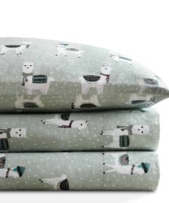 Juego de sábanas de franela Codi tamaño Twin- 3 Piezas