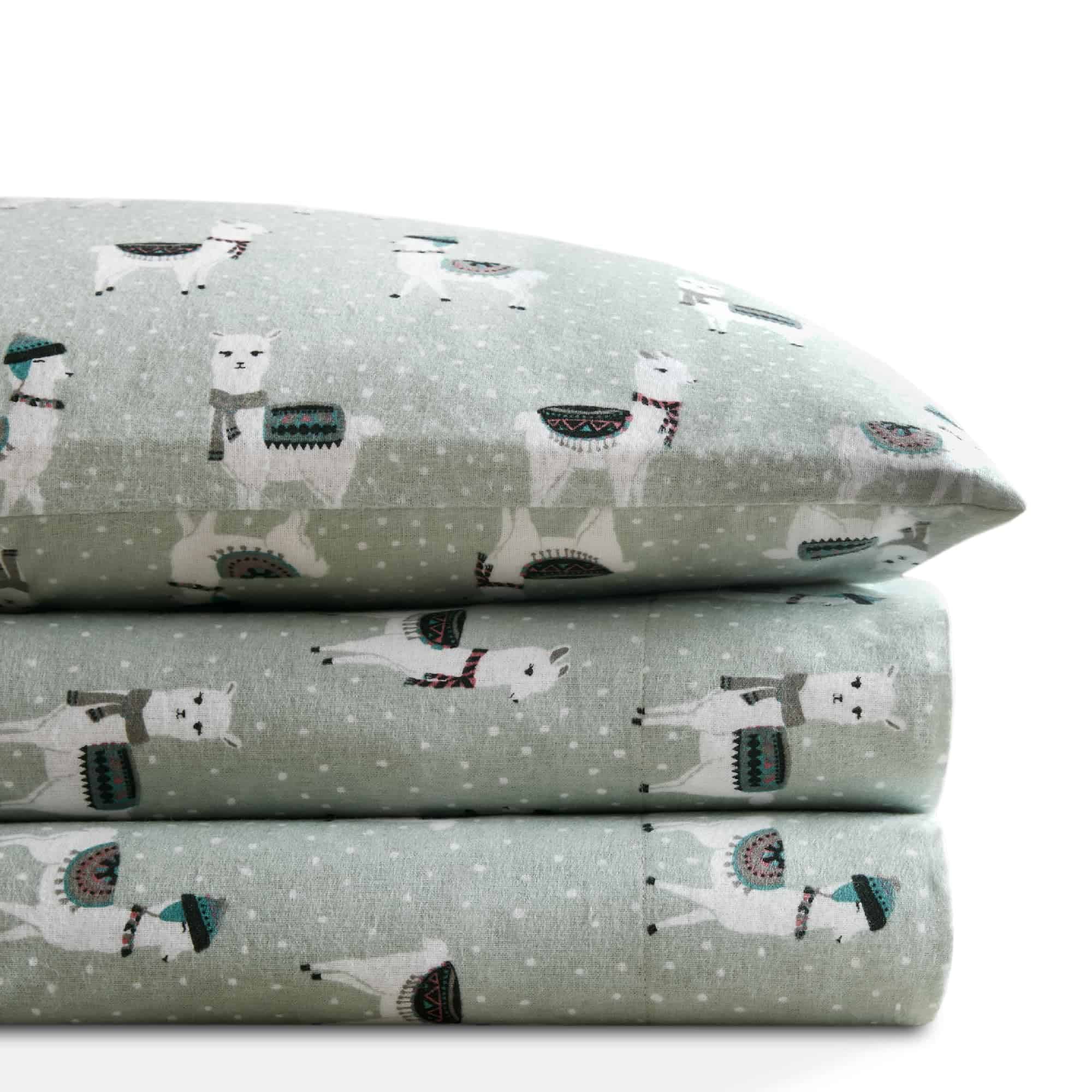 Juego de sábanas de franela Codi tamaño Twin- 3 Piezas