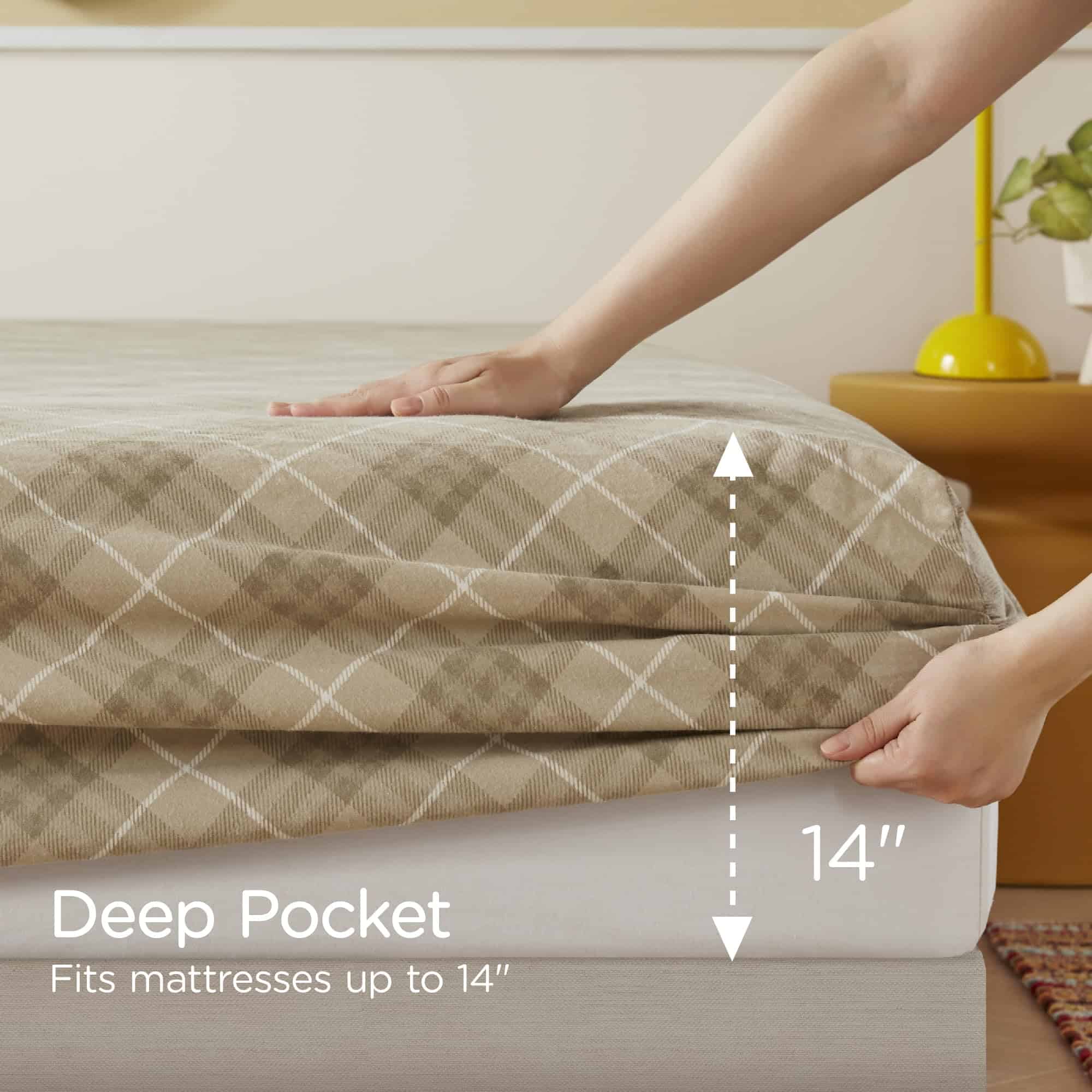 Juego de Sábanas de Franela Codi Tamaño Queen- 4 Piezas - Imagen 7