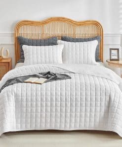 Juego de Edredón de Rompecabezas WARMDERN Tamaño King,