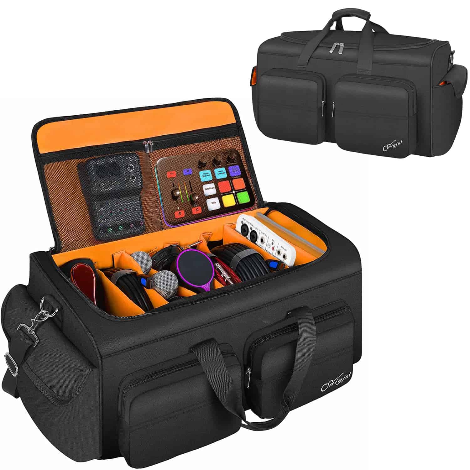 Bolso de Cable de DJ de Gran Capacidad SNIGJAT con 6