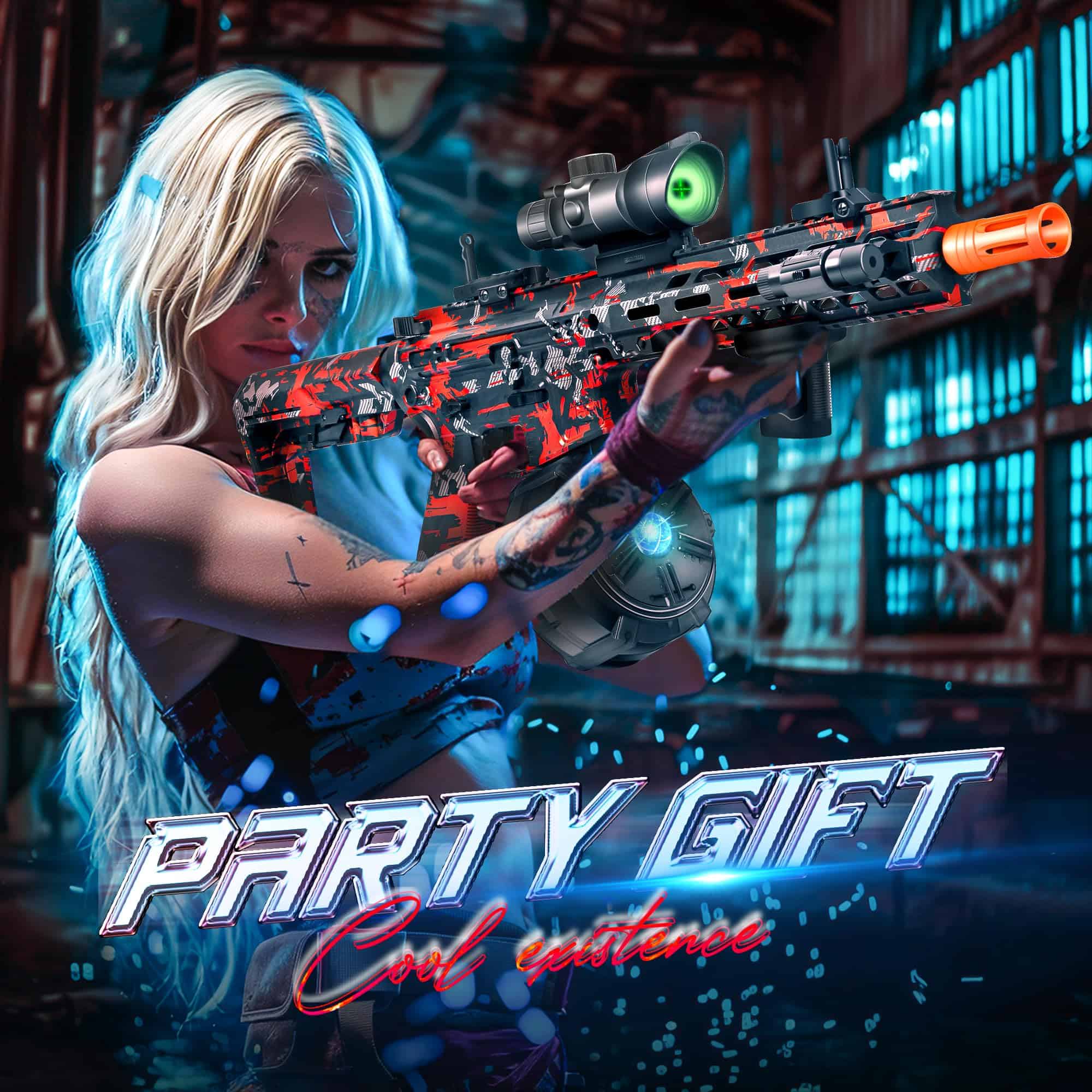 Gran Ballesta de Bolas de Gel con Tambor, Modo Dual Manual - Imagen 7