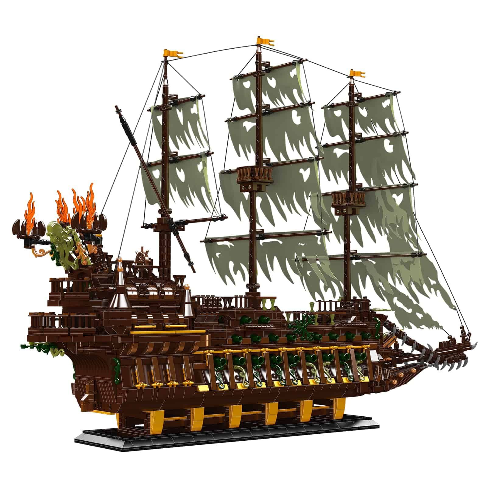 Modelo de Construcción de Barco Pirata NUTCRACKER para