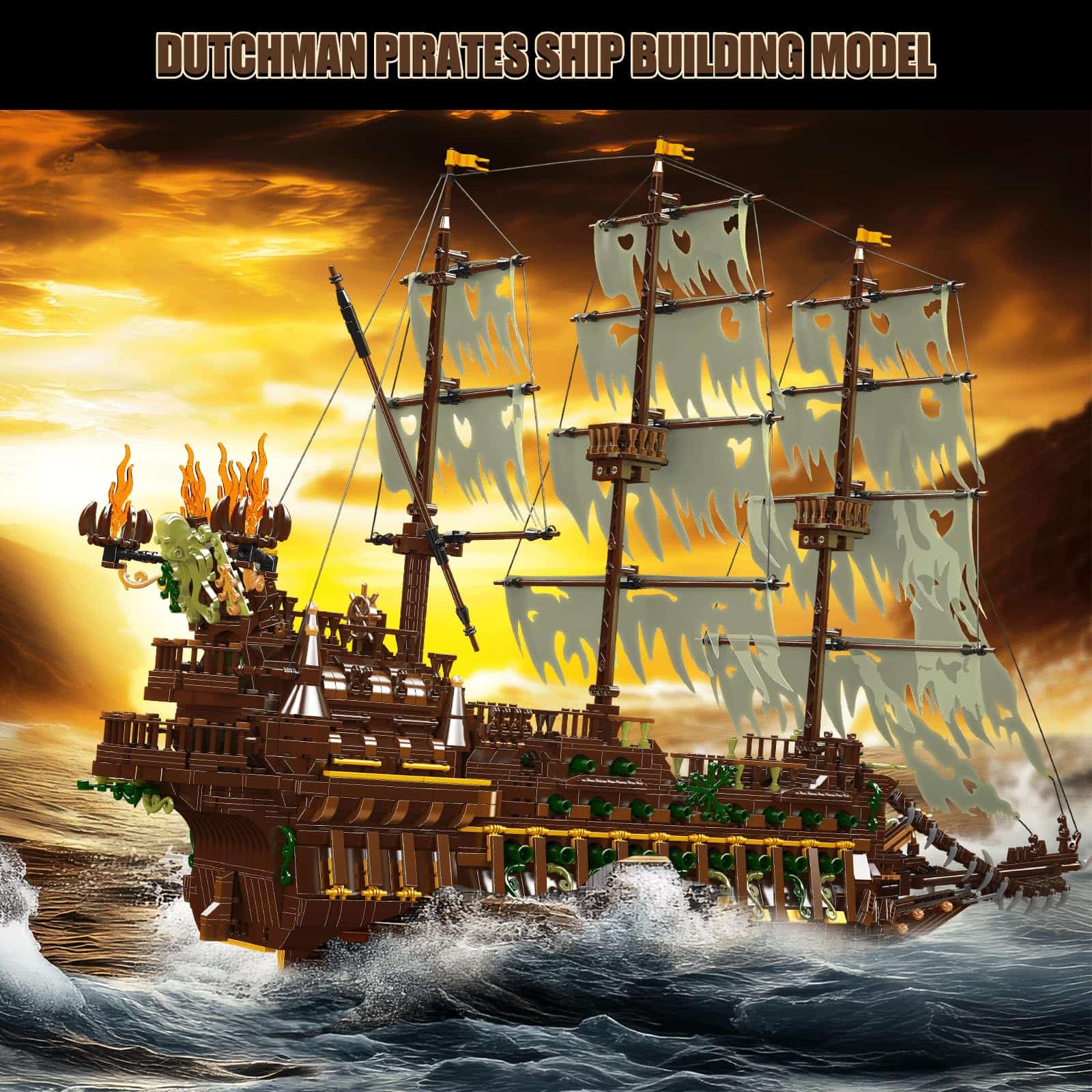 Modelo de Construcción de Barco Pirata NUTCRACKER para - Imagen 5
