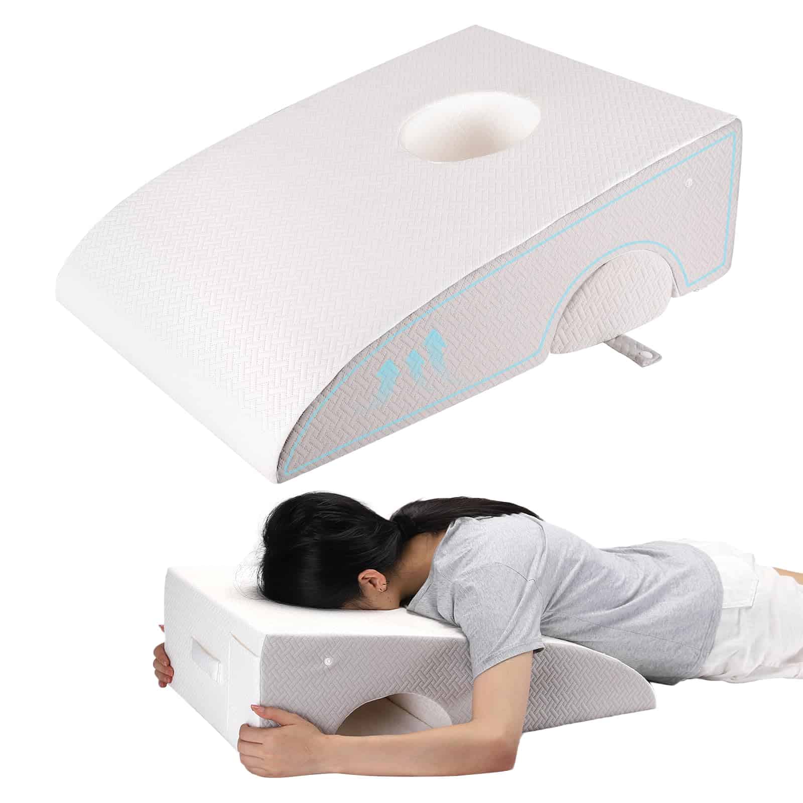 Almohada para dormir boca abajo después de cirugía ocular,