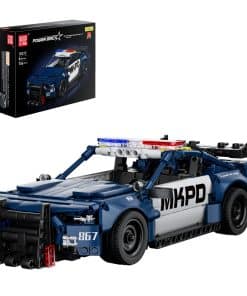 Conjunto de construcción de auto de policía Mould King Pull