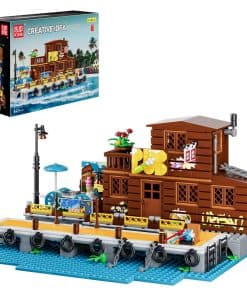 Kit de Construcción Mini Casa de Playa, Micro Cabaña en el