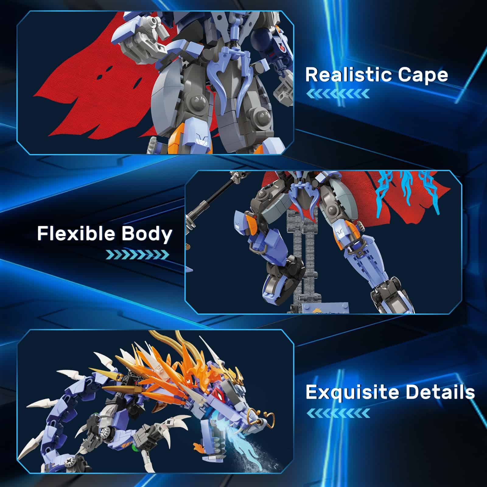 Set de bloques de construcción de robot Mecha NUTCRACKER - Imagen 4