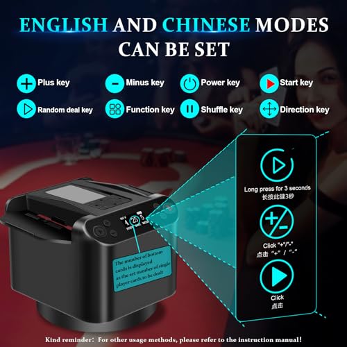 Mezcladora y repartidora de cartas automática con rotación - Imagen 4