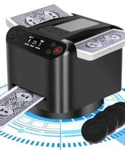 Mezcladora y repartidora de cartas automática con rotación