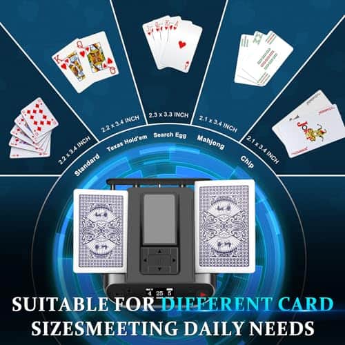 Mezcladora y repartidora de cartas automática con rotación - Imagen 5