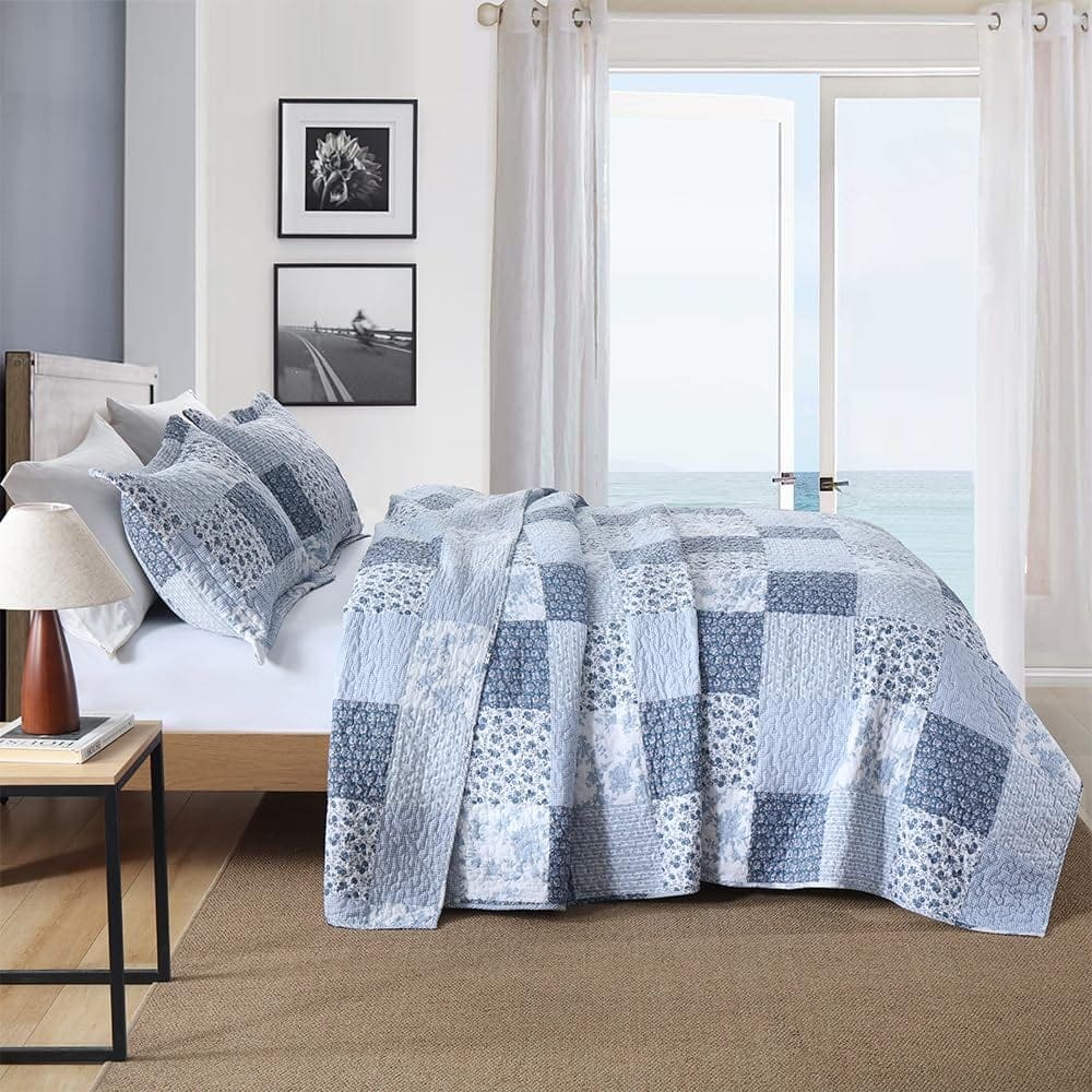 Colcha de Algodón ENASAL Juego de Cama Reversible Estampado - Imagen 3