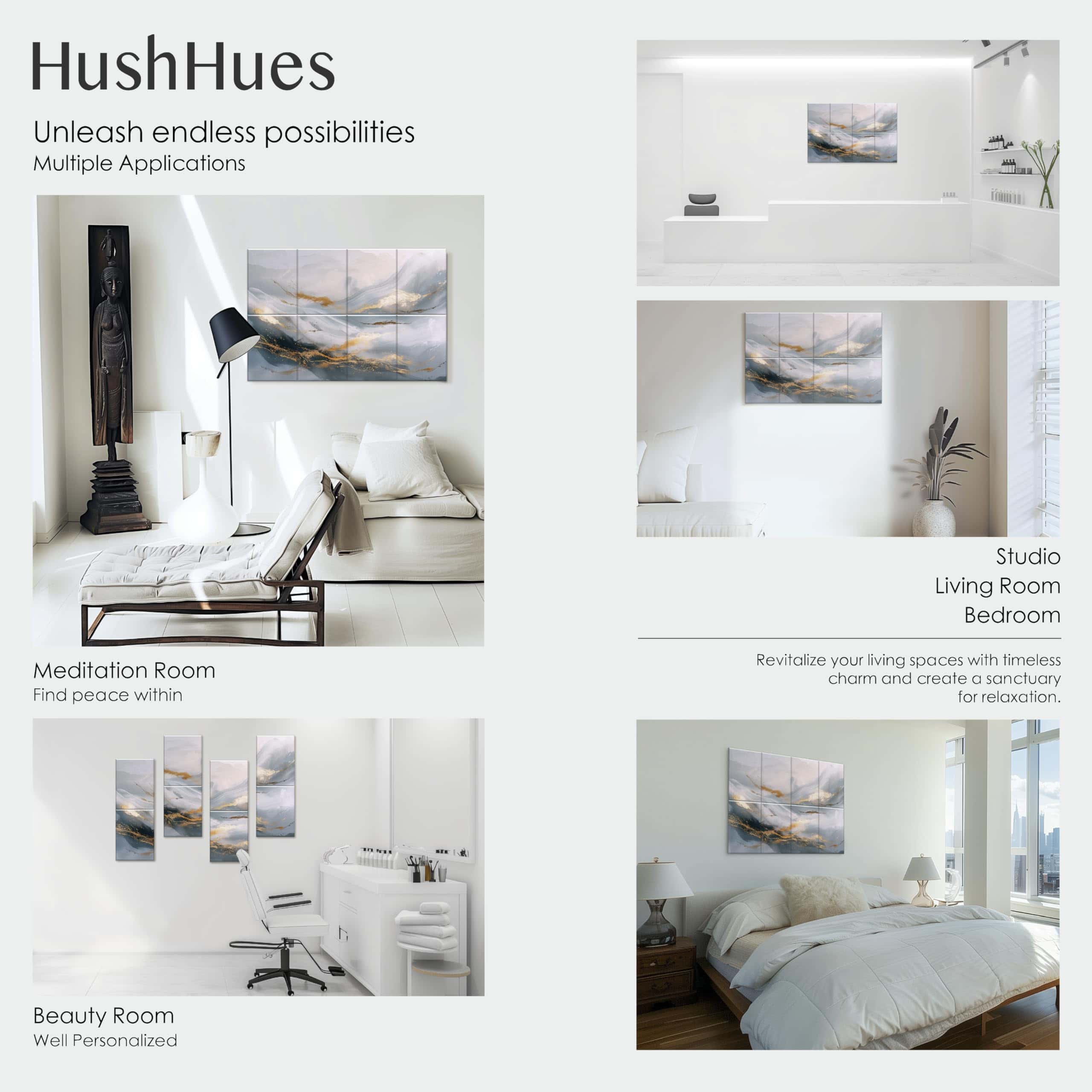 Paneles Acústicos Decorativos HushHues de 8 Piezas 48x32 - Imagen 6