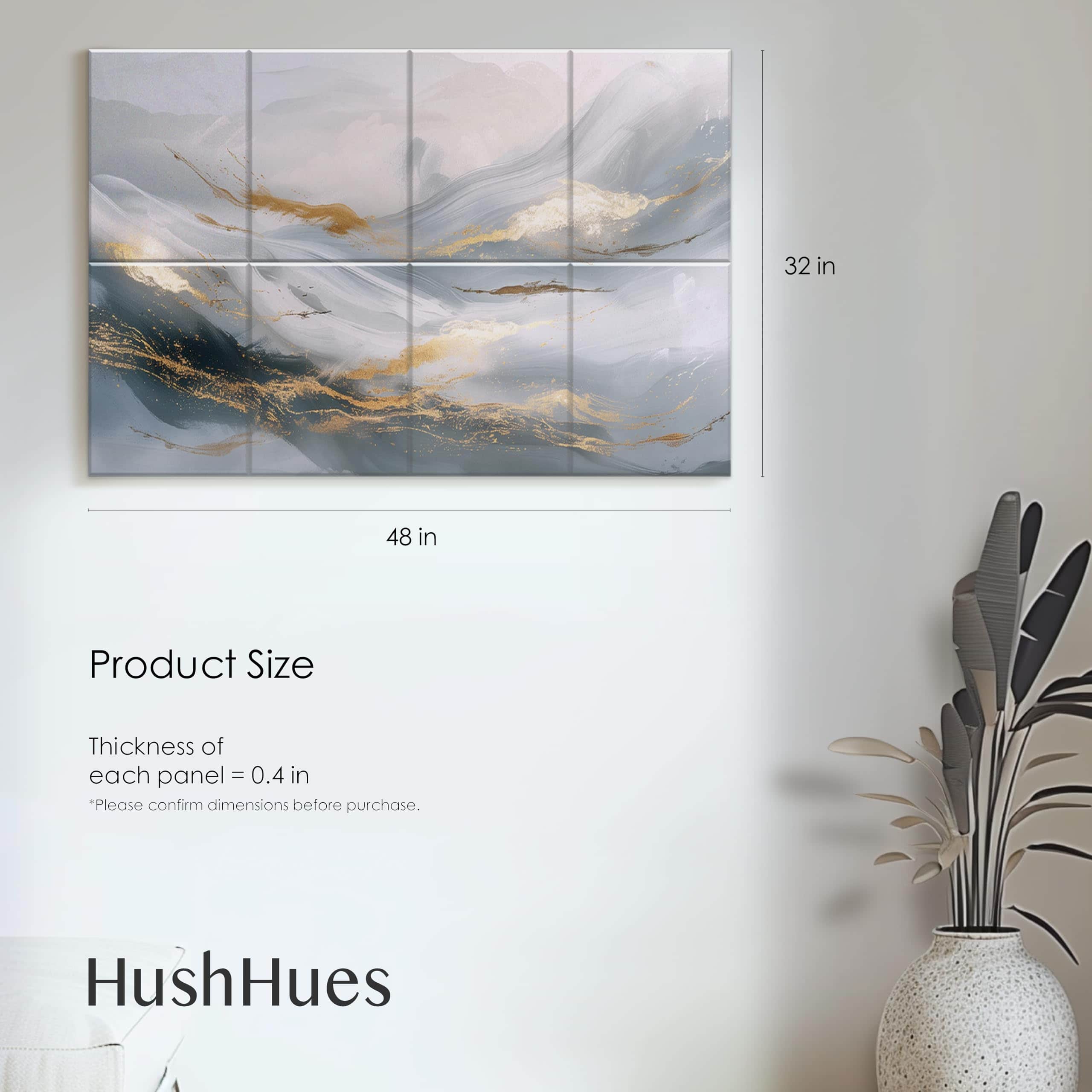 Paneles Acústicos Decorativos HushHues de 8 Piezas 48x32 - Imagen 3