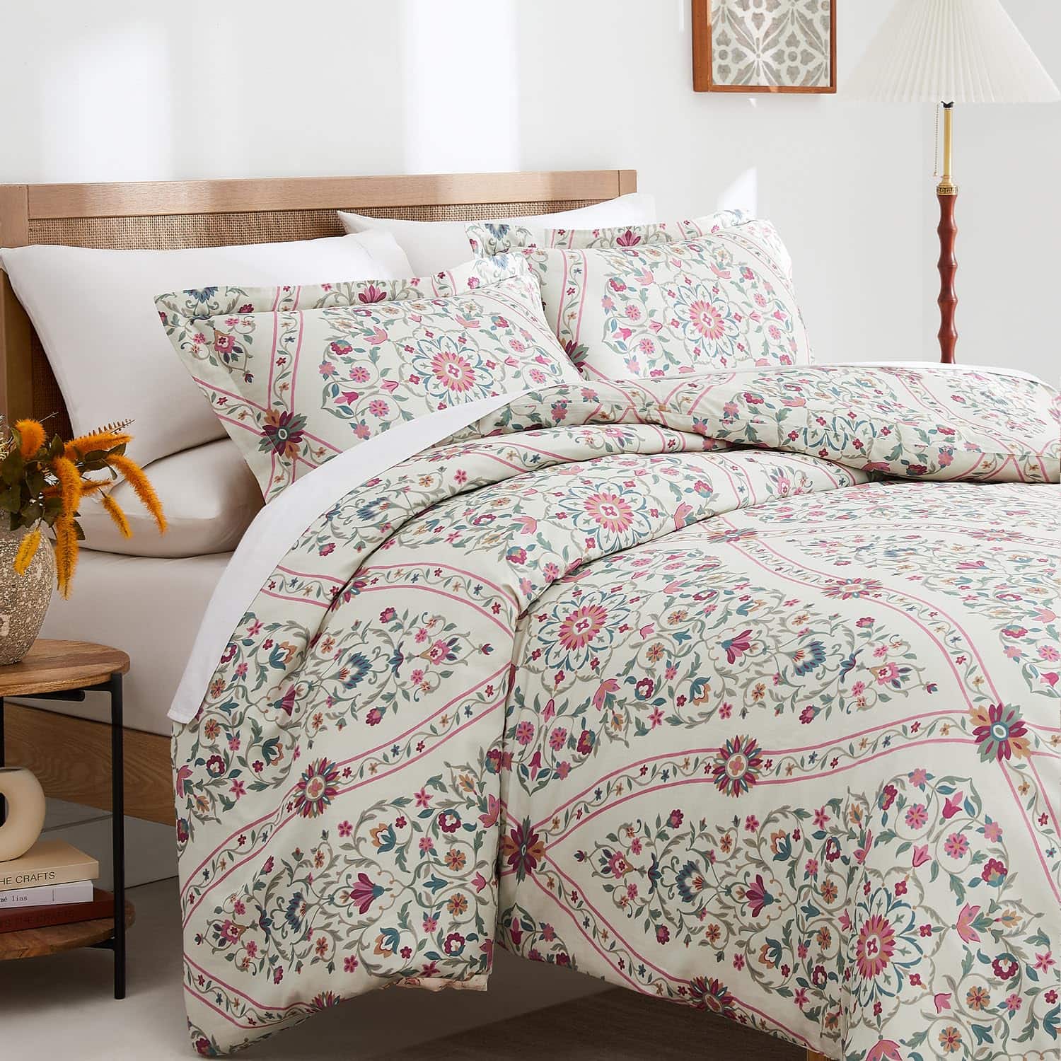 Juego de Funda de Edredón King Size de 100% Algodón de