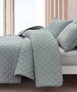 Juego de Colcha de Gasa de Algodón Chezmoi Collection de 3