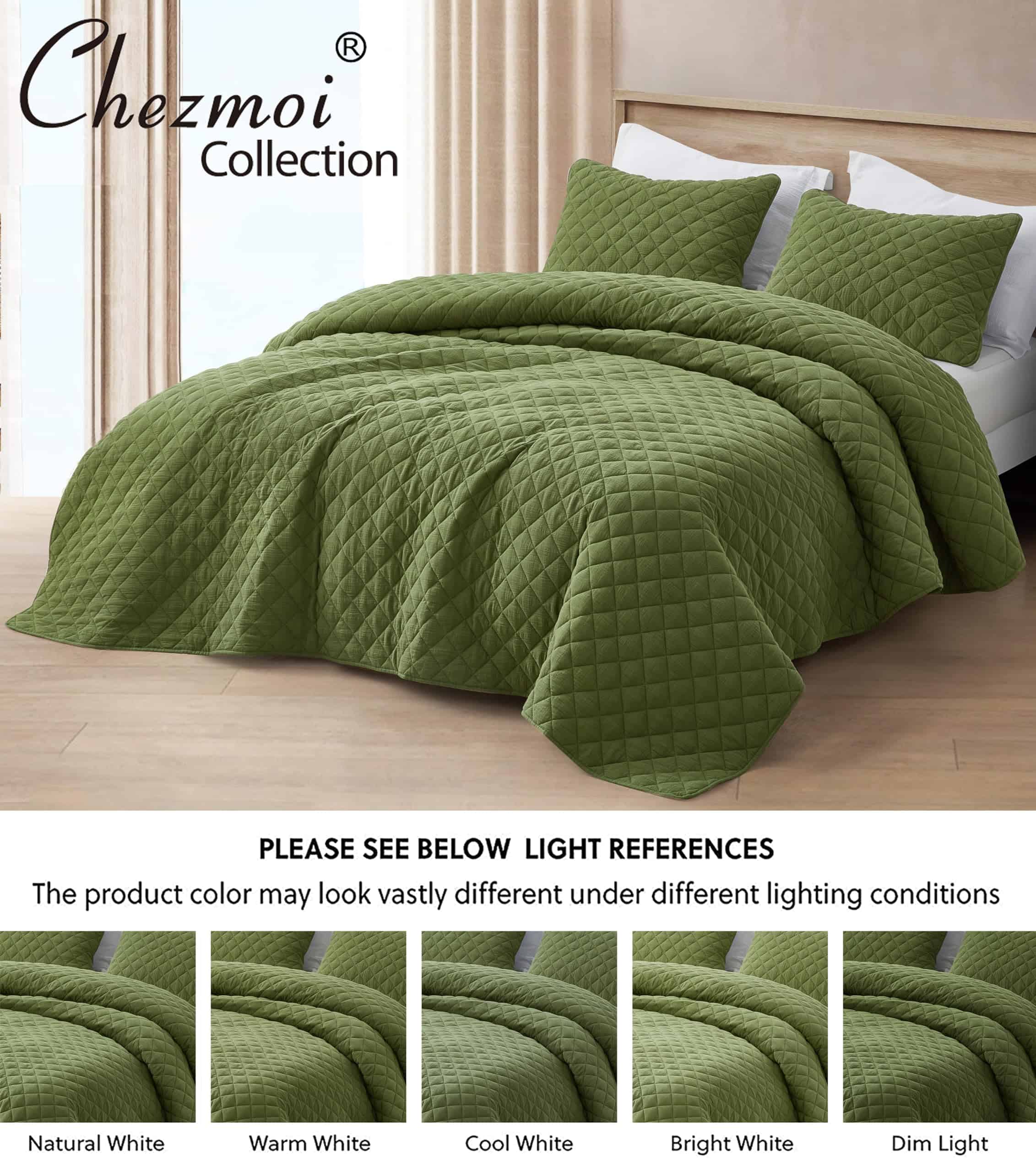 Juego de Edredón Chezmoi Collection de 3 Piezas de Gasa de - Imagen 6