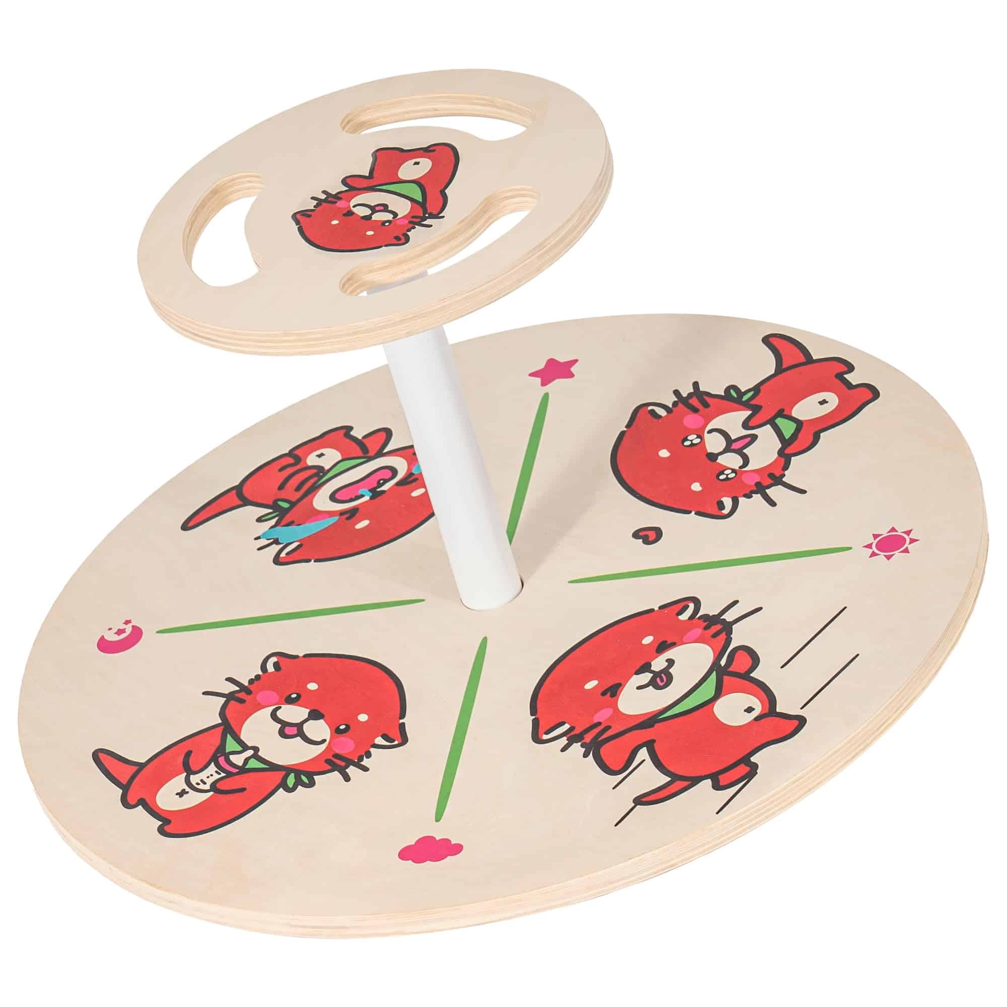 Asiento giratorio de madera INNOPLAY, Juguete de Sentarse y