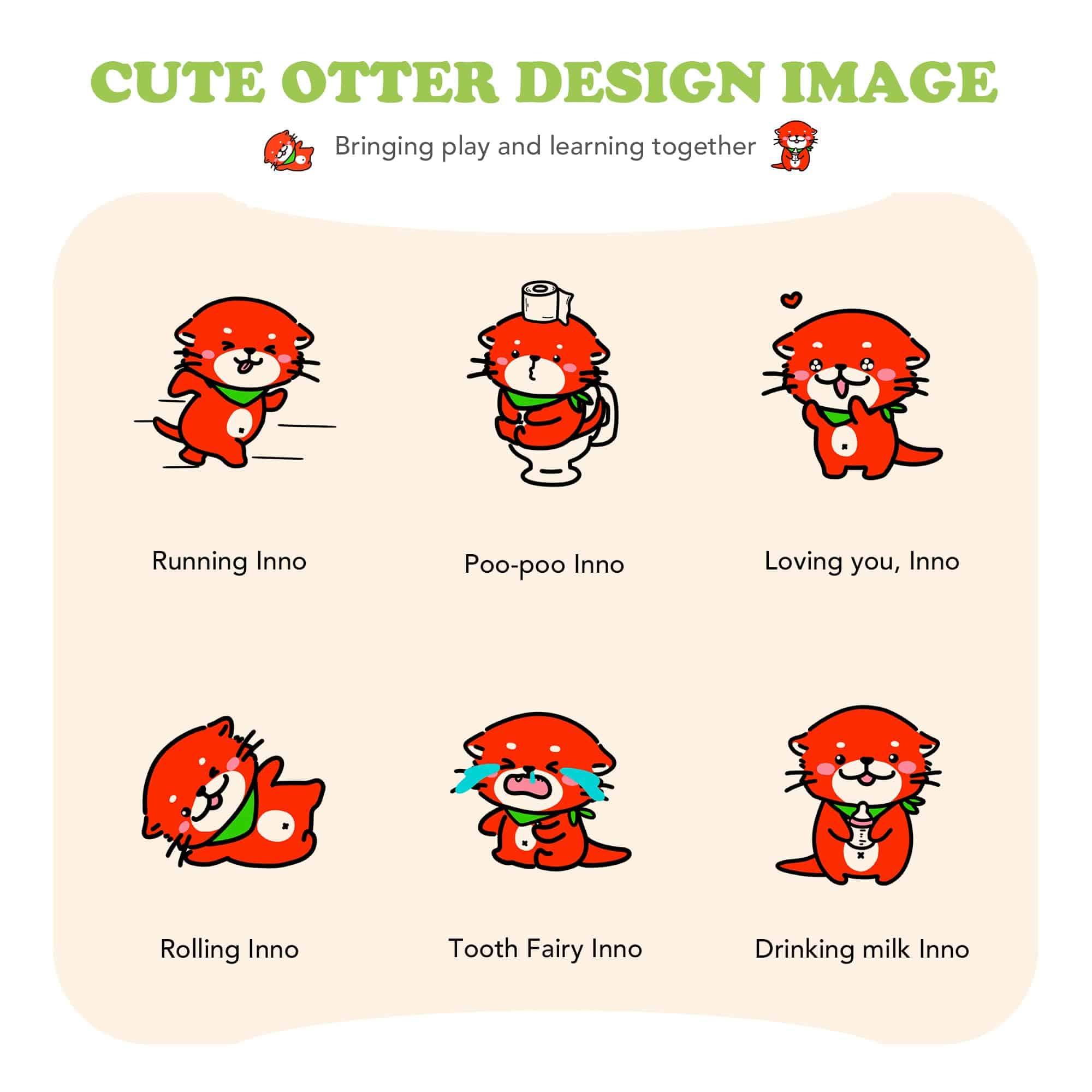 Asiento giratorio de madera INNOPLAY, Juguete de Sentarse y - Imagen 6