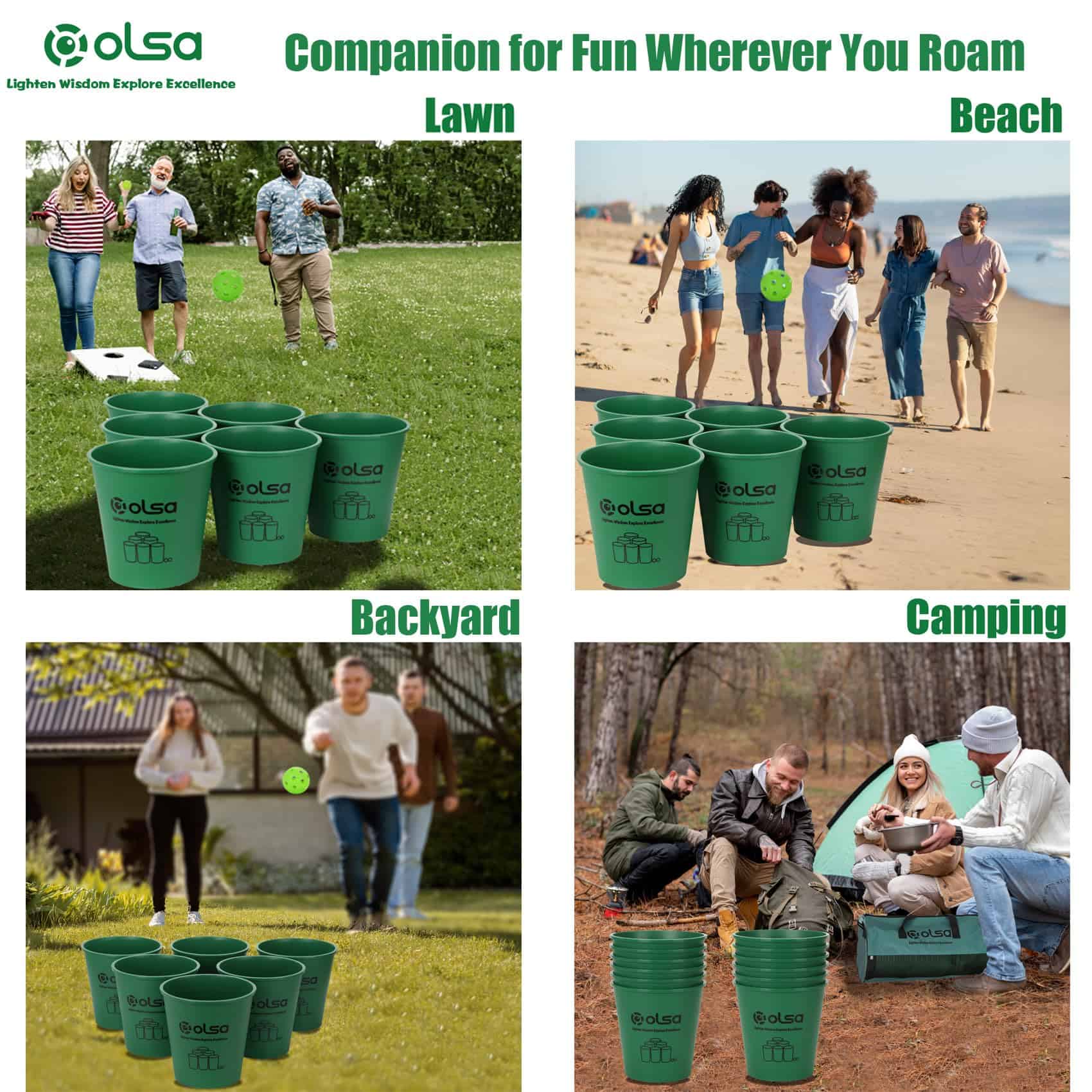 Juego de Yarda Gigante OLSA Pong al Aire Libre, Juegos de - Imagen 5