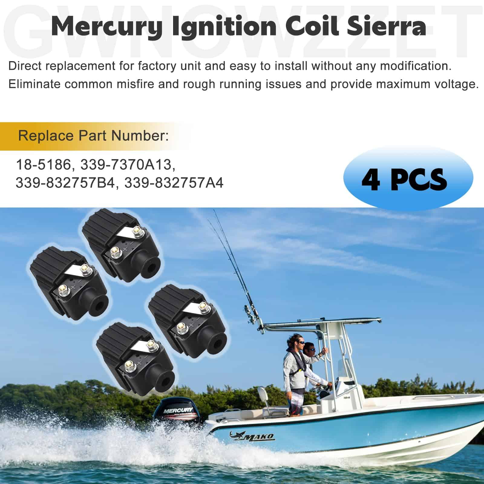 Bobina de Encendido 18-5186 Compatible con Motores Marinos - Imagen 5