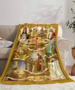 Manta de Oración de Jesús Versículos Cristianos Manta de