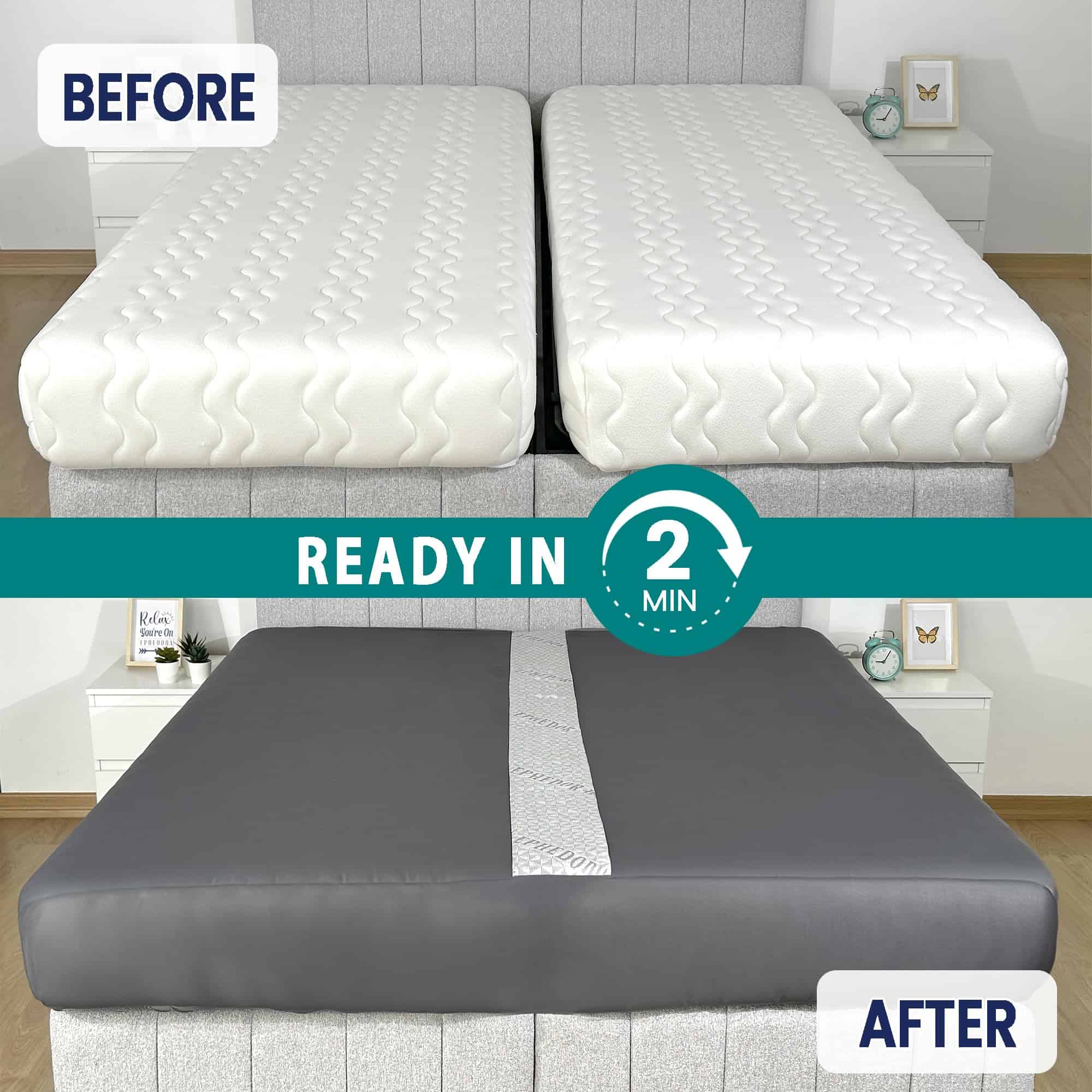 Kit convertidor de sábana ajustada EPHEDORA 3 en 1 para - Imagen 4