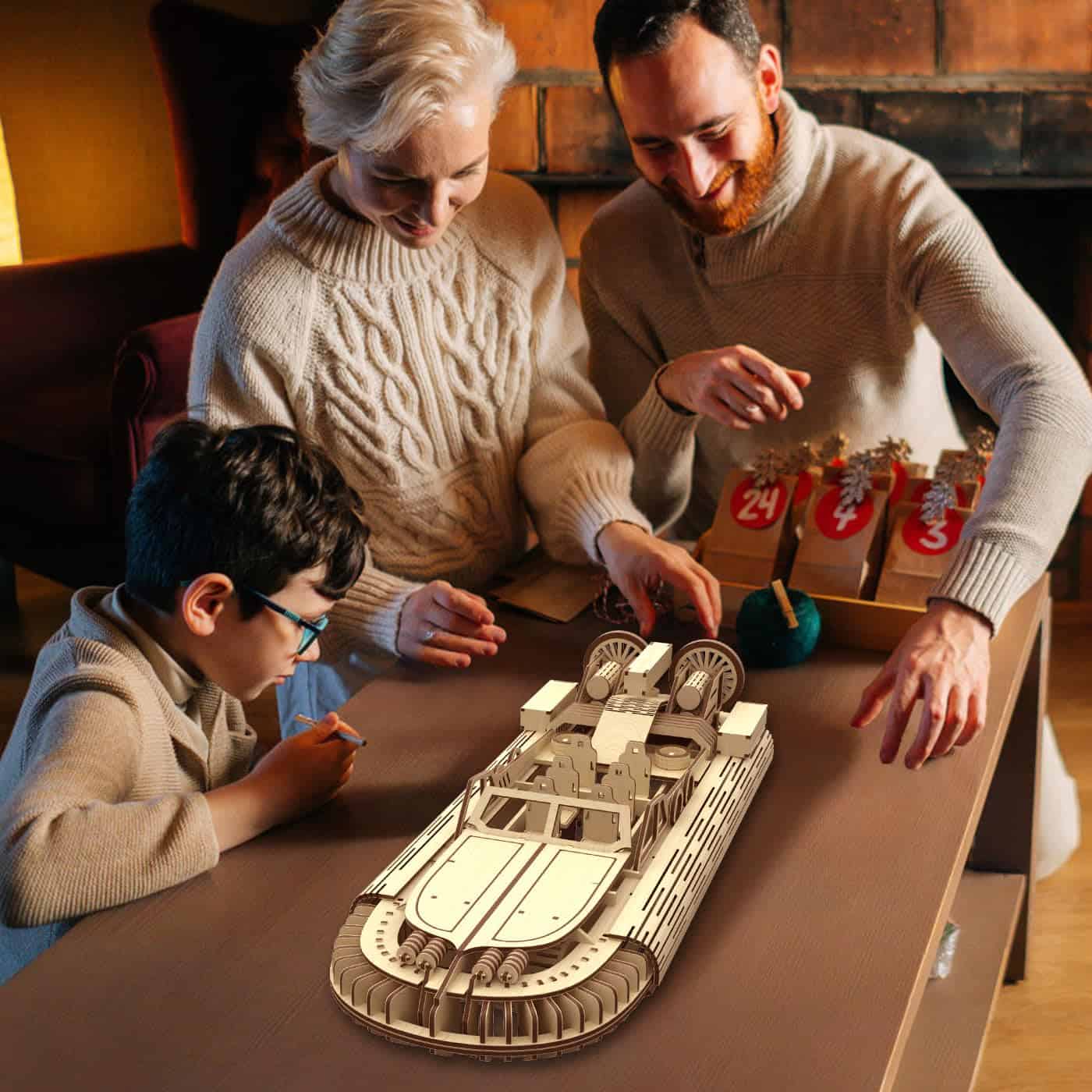 Rompecabezas de madera 3D para adultos, kits de modelos de - Imagen 6