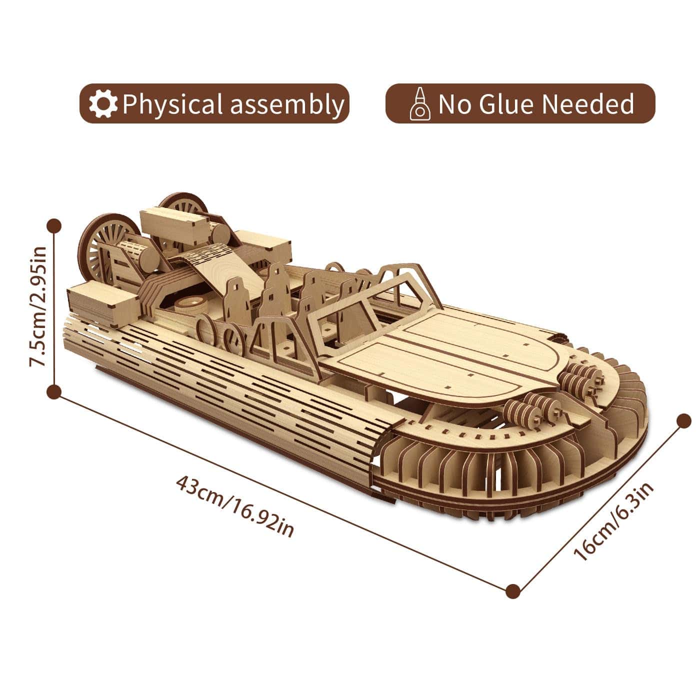 Rompecabezas de madera 3D para adultos, kits de modelos de - Imagen 4