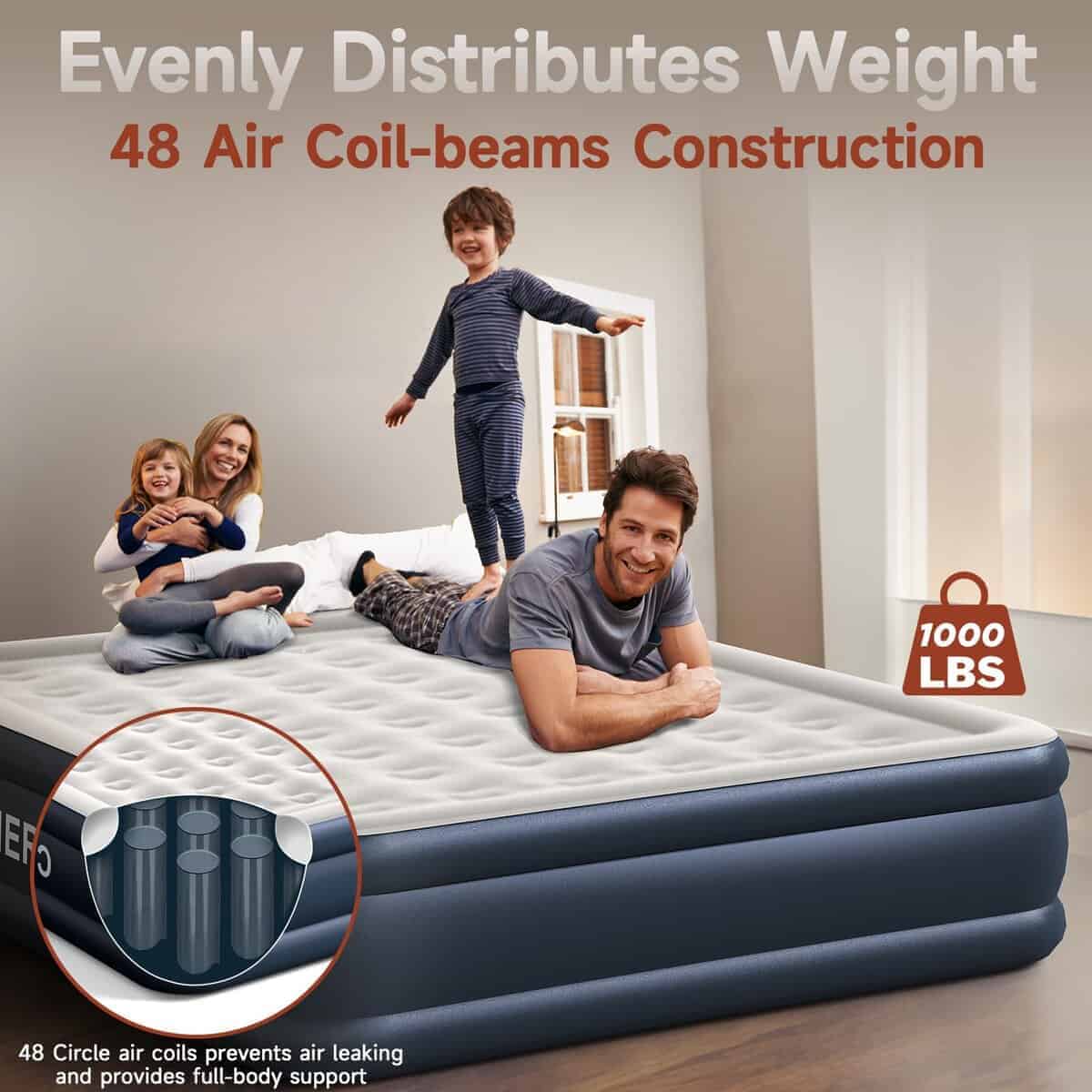 Colchón de Aire CHERIMOR California King con Bomba - Imagen 6