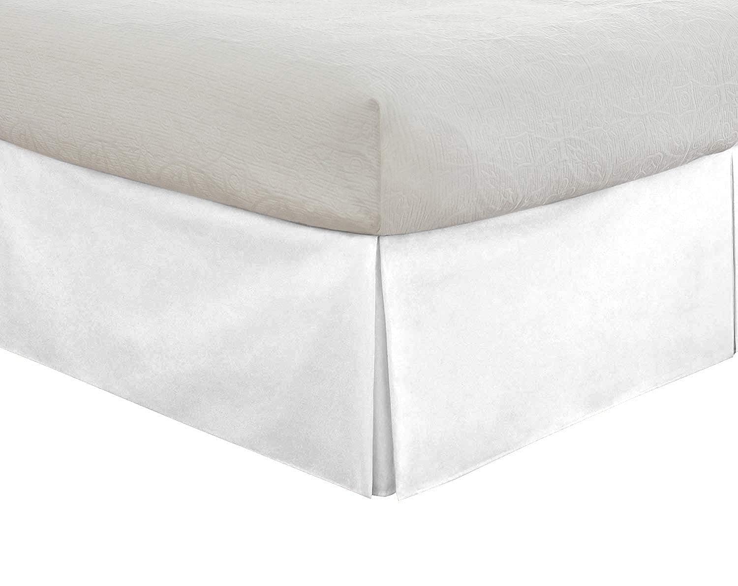 Faldón de Cama Plisado Tamaño California King con Esquinas - Imagen 4