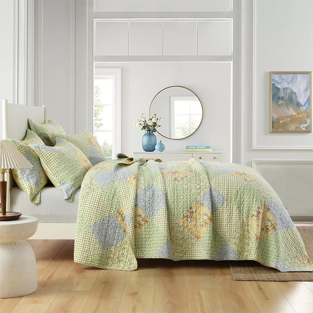 Colcha King Size Toldlove, Juego de Colcha King Floral - Imagen 3