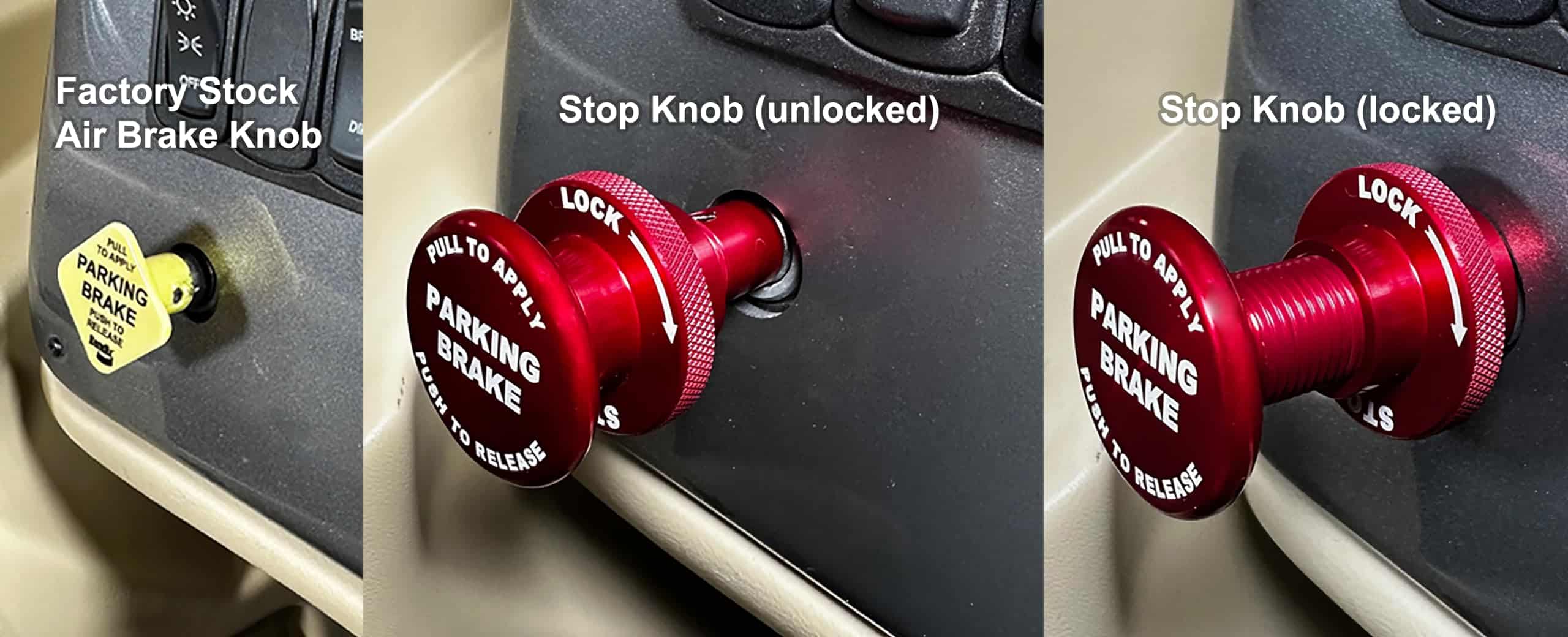 STOP KNOB Bloqueo de Seguridad del Freno de Estacionamiento - Imagen 3
