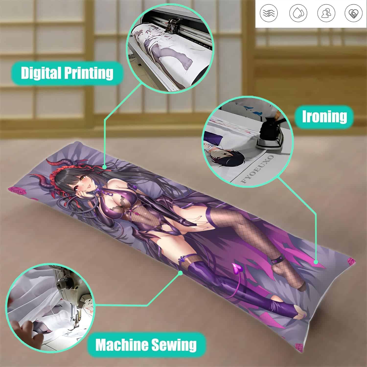 Funda de Almohada de Cuerpo Abrazable de Anime Dakimakura - Imagen 5
