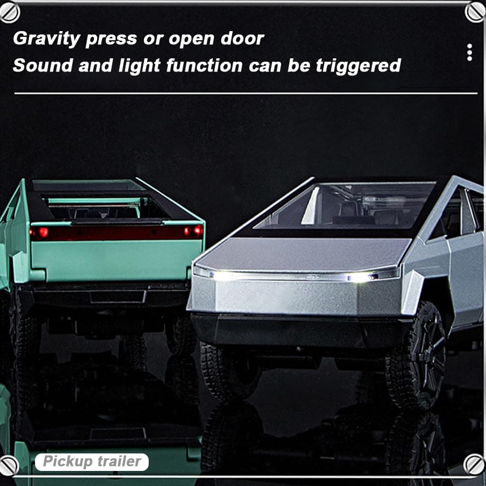 Juguete de Camioneta Grande 1/24 con Casa Rodante y - Imagen 7