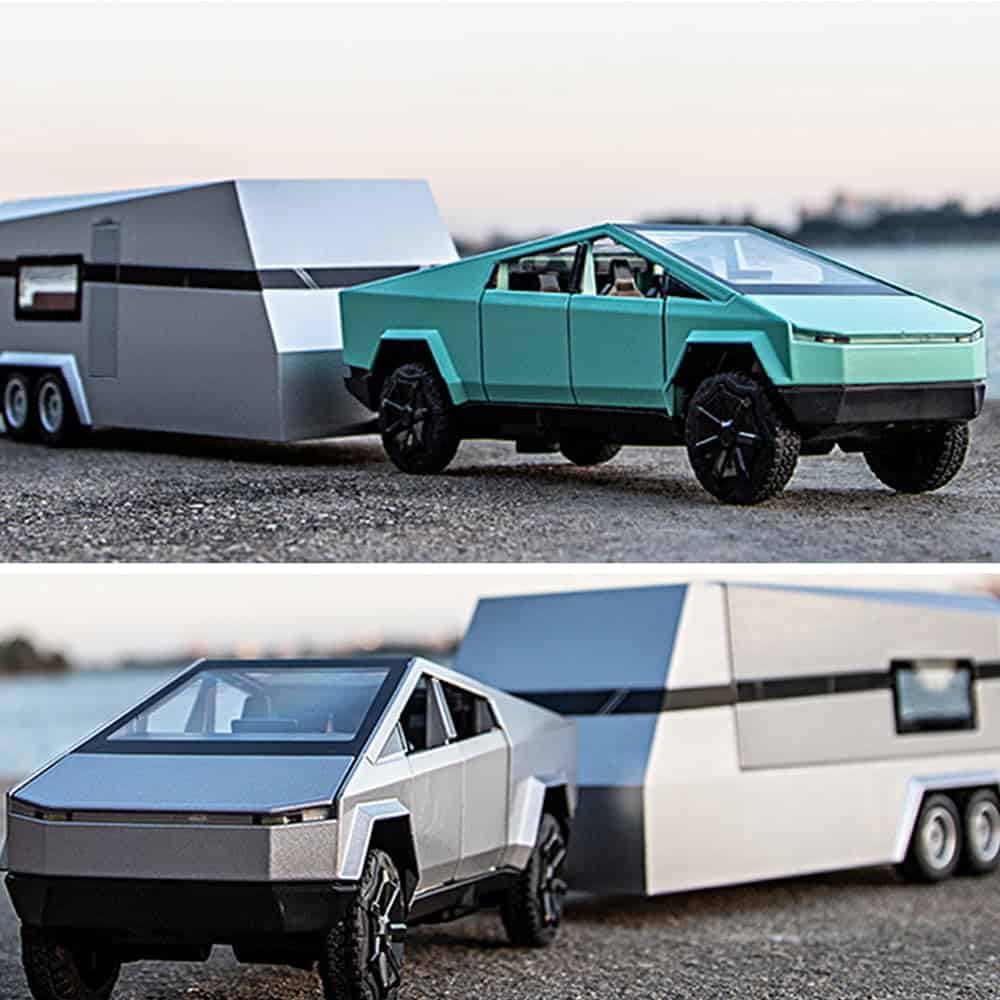 Juguete de Camioneta Grande 1/24 con Casa Rodante y - Imagen 4