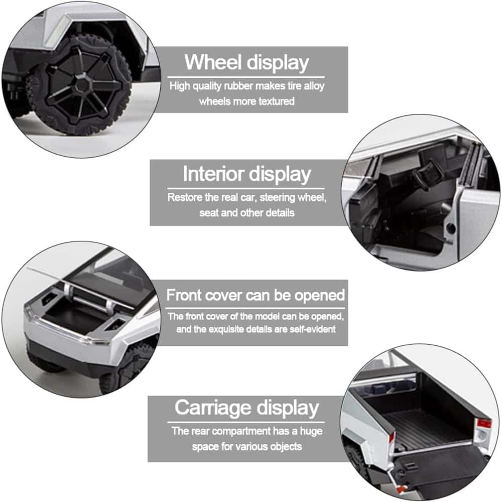Modelo de Camioneta de Juguete Pick-Up con Sonido y Luces, - Imagen 6