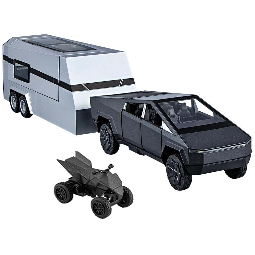 Camioneta Remolque RV Modelo, Metal Pick-Up Truck Trailer - Imagen 10