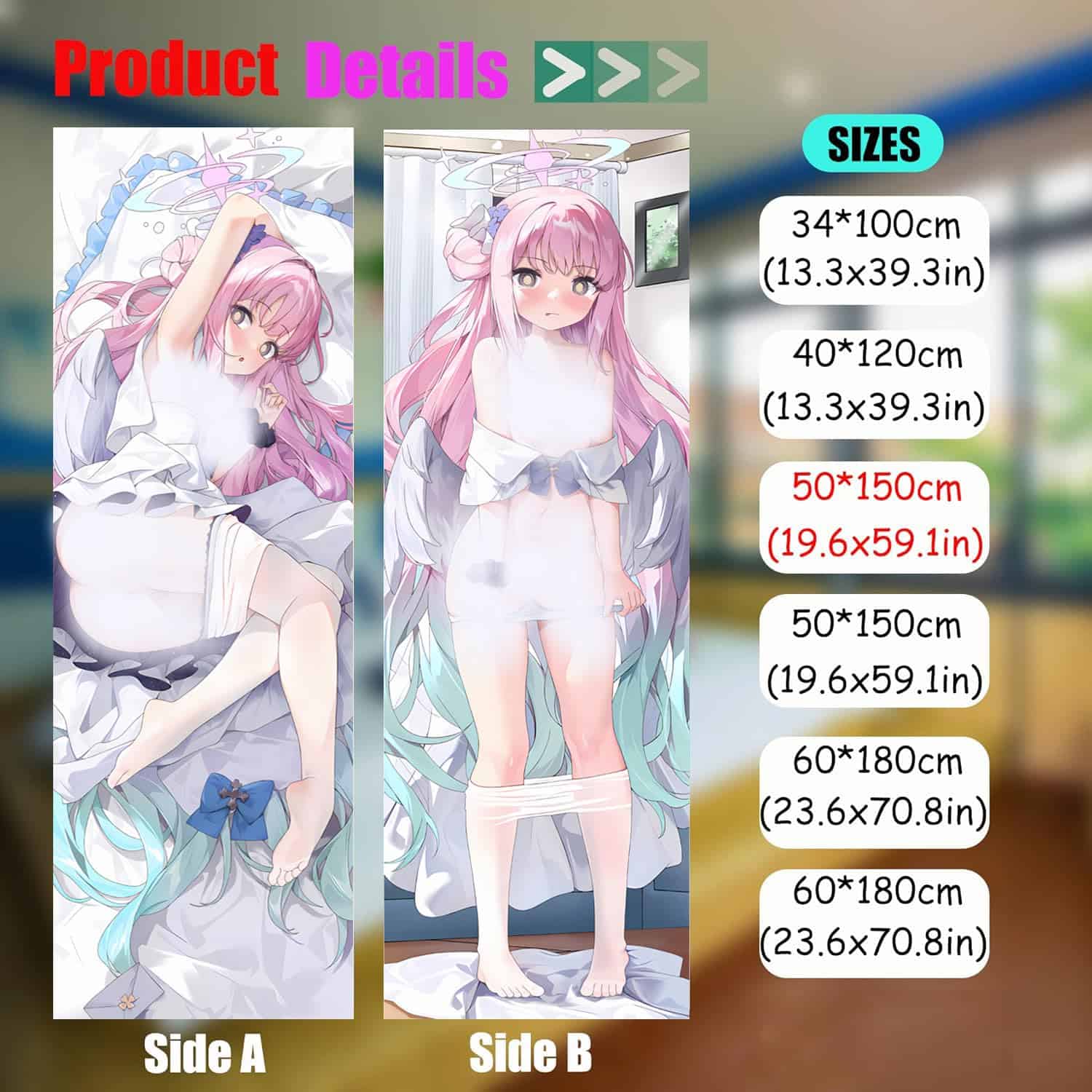 Funda de almohada para cuerpo -Mika - Imagen 4