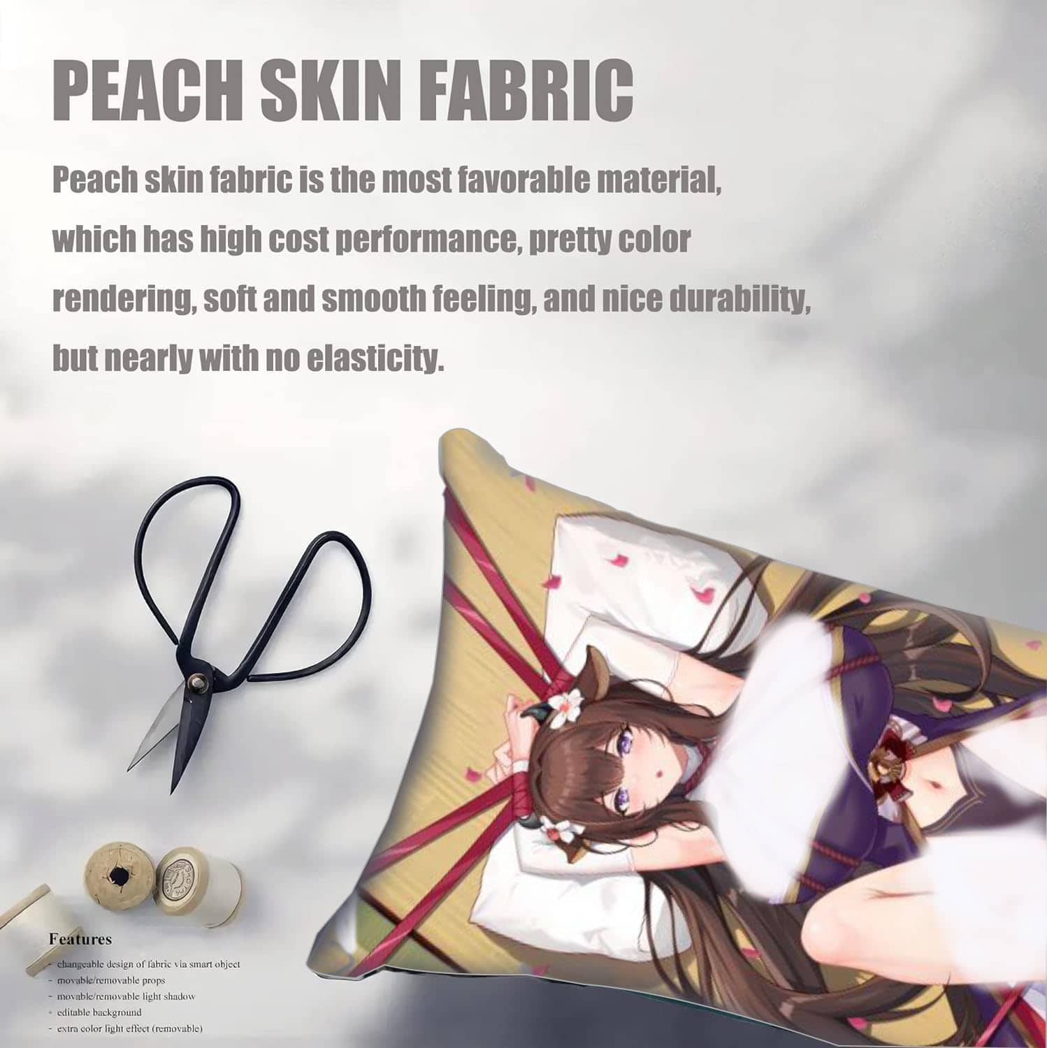 Funda de almohada Dakimakura Anime Azur Lane, 19""x59"", - Imagen 3