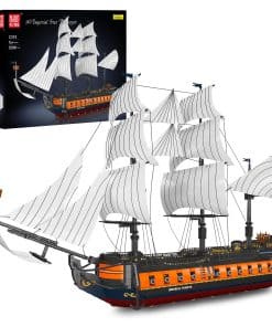 Kit de construcción de barco pirata Mould King, magnífico