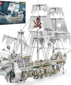 Kit de Construcción de Barco Pirata Mould King, Modelo de