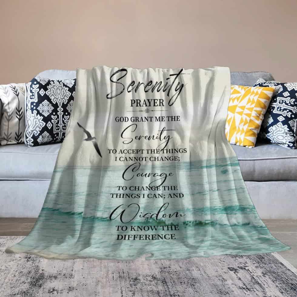 Manta de Oración de la Serenidad Regalos Cristianos para - Imagen 8